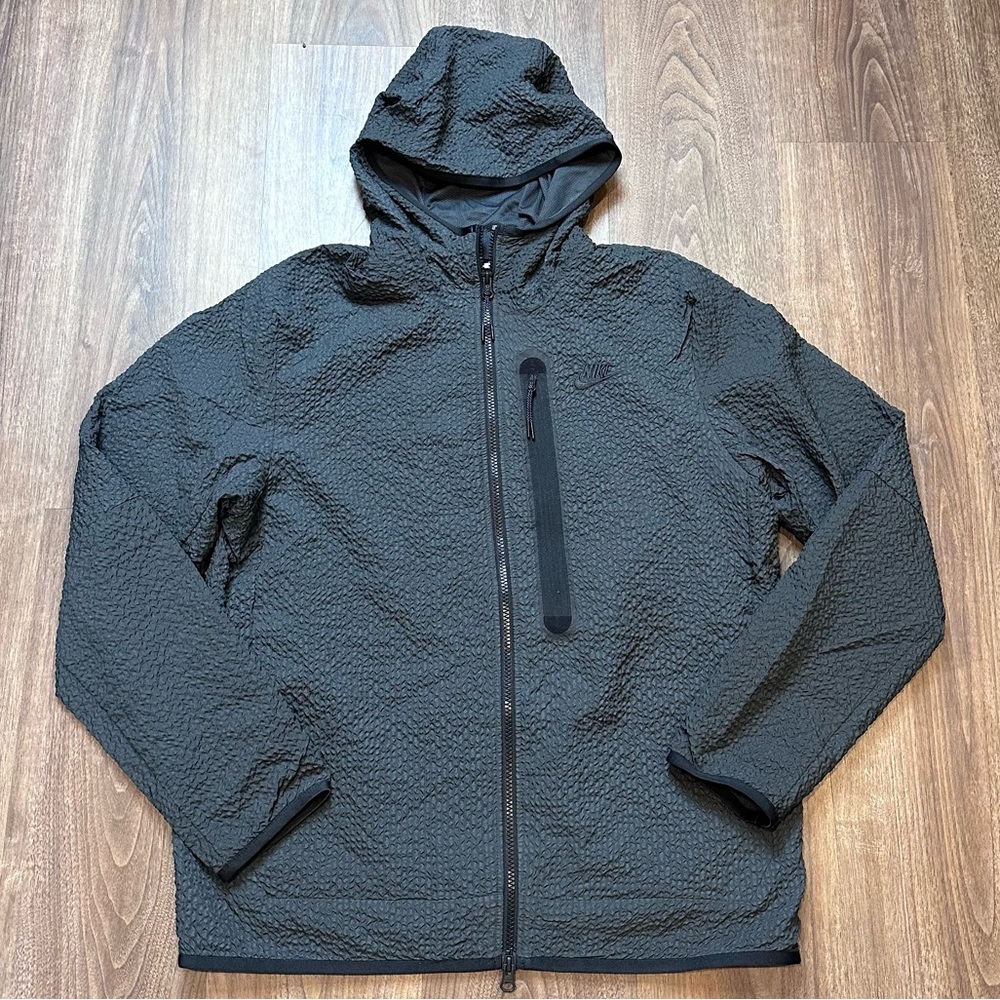 NEW Nike Tech Essentials Full Zip Dark Grey Hoodie DQ4322-070